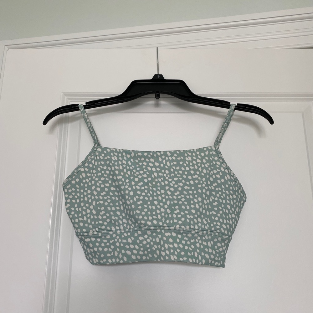 Speckled f21 light green sports bra